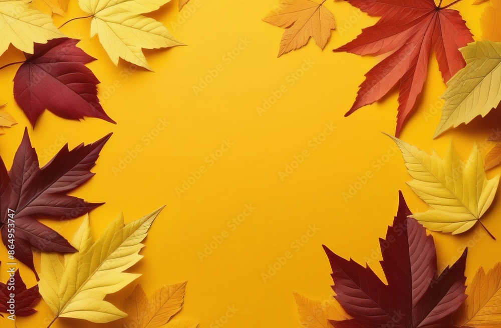 Fototapeta premium autumn leaves background