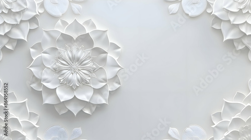 3d ceiling wall elegant luxury home decorative wedding mandala background,generative ai