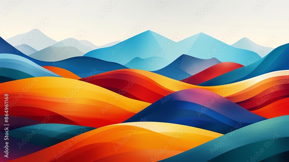 closeup flat design of Abstract landscape with flowing lines and soft pastel colors, evoking a serene atmosphere closeup flat design of Abstract landscape with flowing lines and soft pastel colors, evoking a serene atmosphere