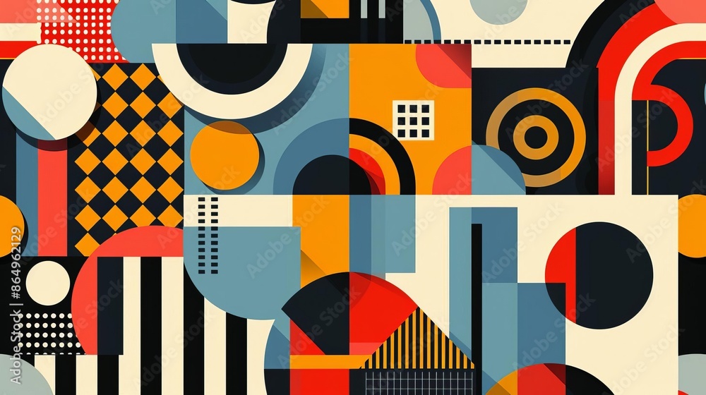 closeup flat design of Geometric pattern with a vintage feel, featuring triangles and rectangles in warm earth tones closeup flat design of Geometric pattern with a vintage feel, featuring triangles and rectangles in warm earth tones
