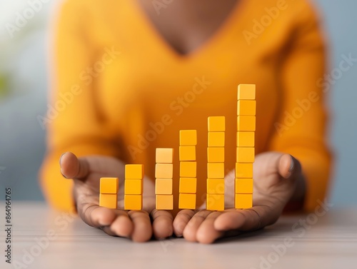 Businesswoman presenting a growth strategy to her team, growth strategy, team leadership
