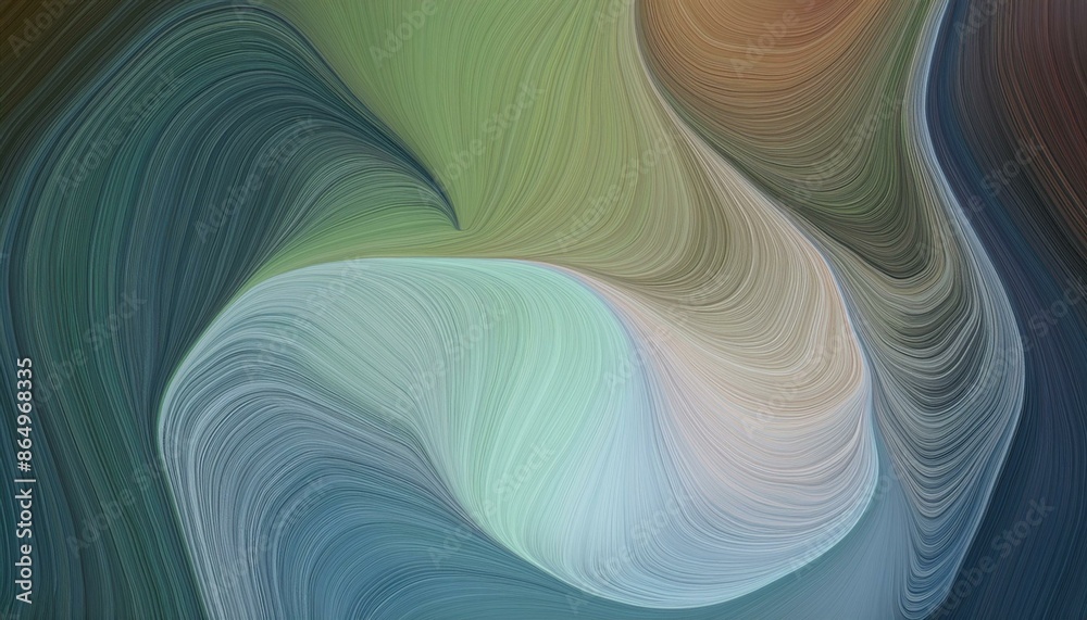 unobtrusive colorful modern curvy waves background illustration with dark slate gray, ash gray and dark gray color