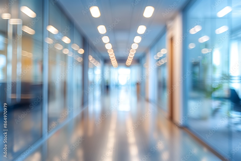 Blurred office space background. Blurry photo of office Blurred office space background. Blurry photo of office