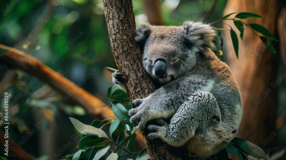 Fototapeta premium Koalas in Their Natural Habitat 