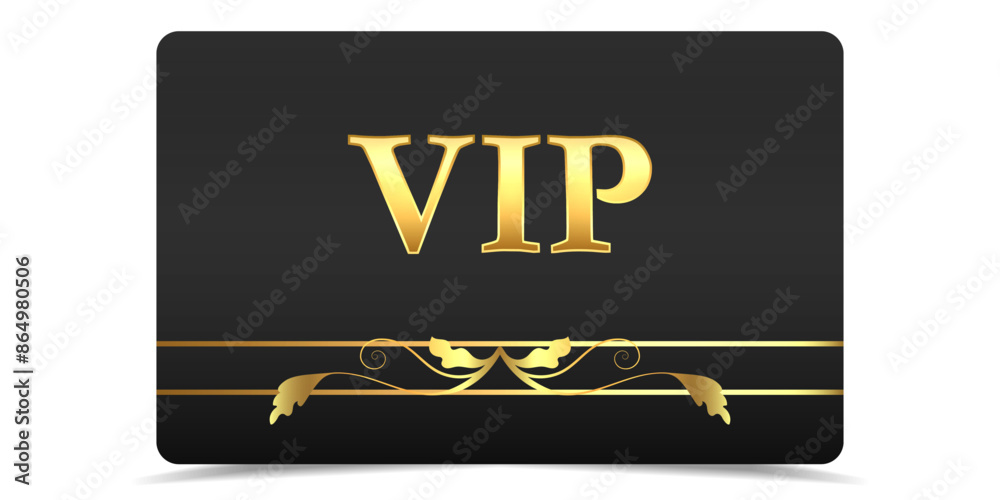 VIP on black background. Vip card. Luxury template design. VIP Invitation, gold ticket. Premium card for online casino or poker. VIP on black background. Vip card. Luxury template design. VIP Invitation, gold ticket. Premium card for online casino or poker.