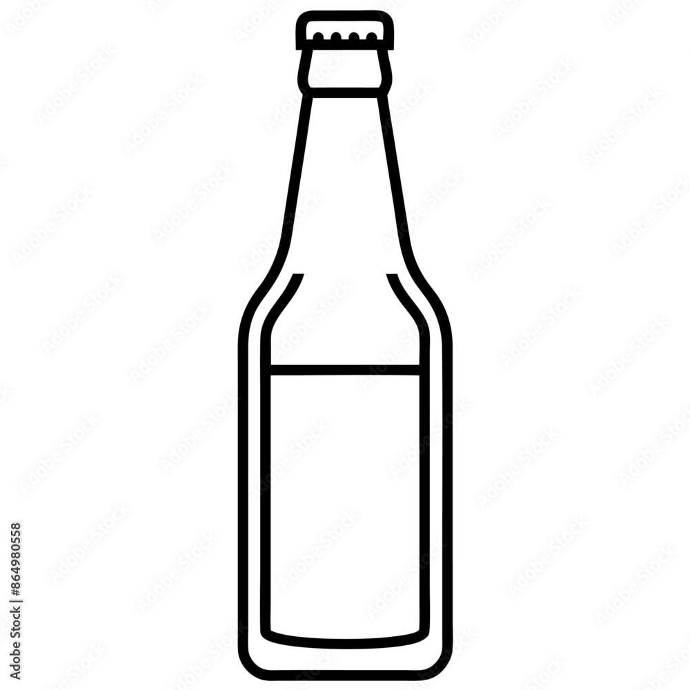 beer bottle outline coloring book page line art illustration digital drawing beer bottle outline coloring book page line art illustration digital drawing