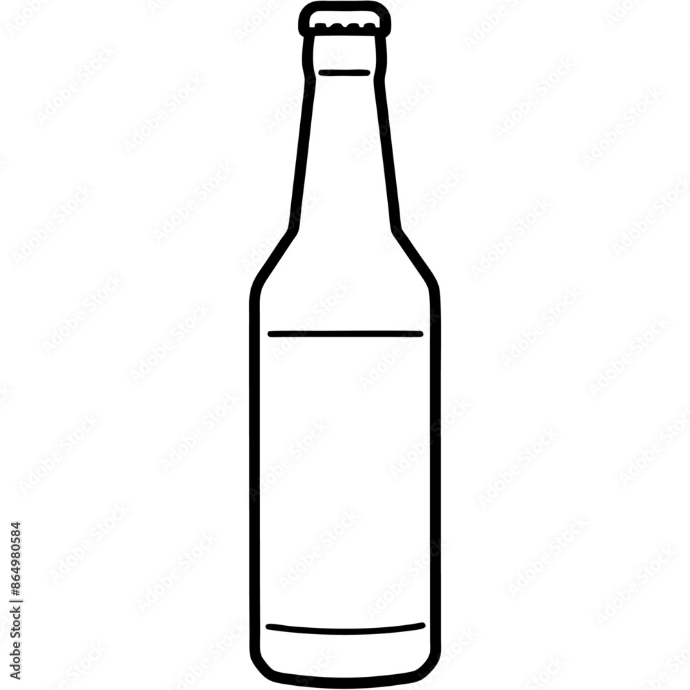 beer bottle outline coloring book page line art illustration digital drawing beer bottle outline coloring book page line art illustration digital drawing