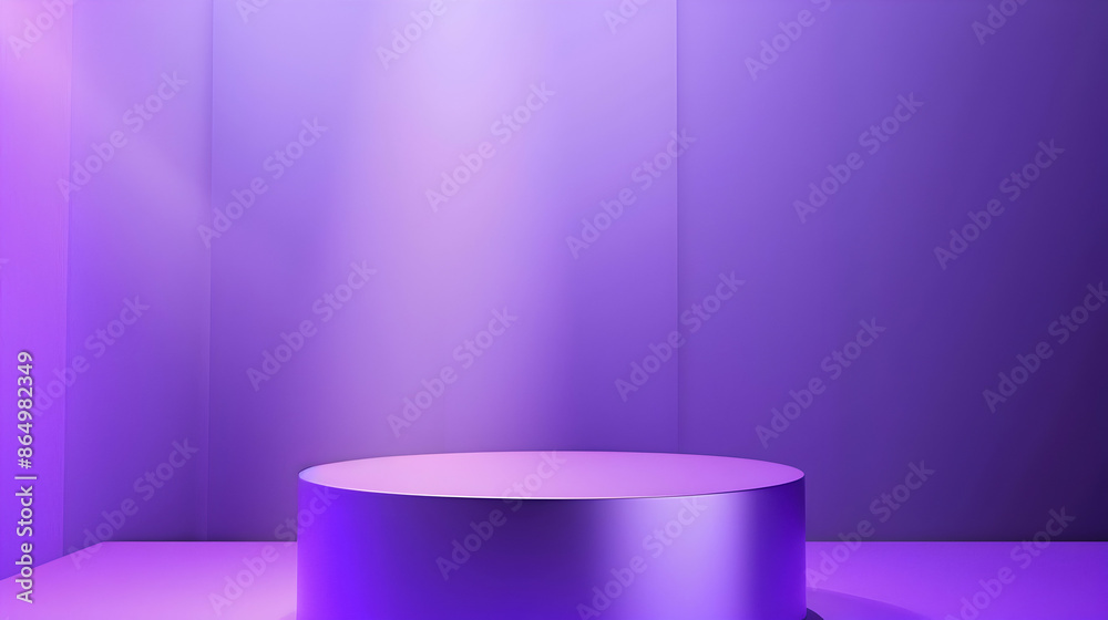 abstract 3d purple podium ideal for product display,branding background,generative ai abstract 3d purple podium ideal for product display,branding background,generative ai