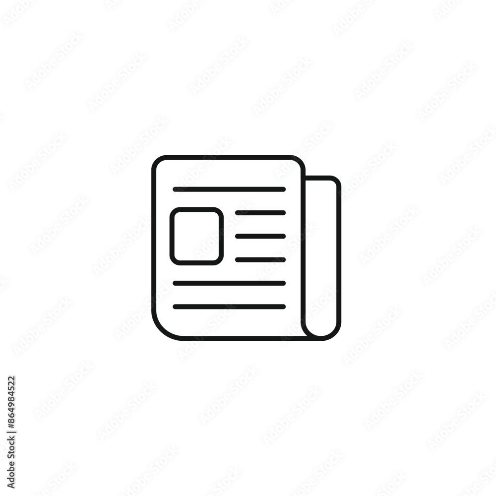 Newspaper icon vector. EPS 10 editable vector Newspaper icon vector. EPS 10 editable vector