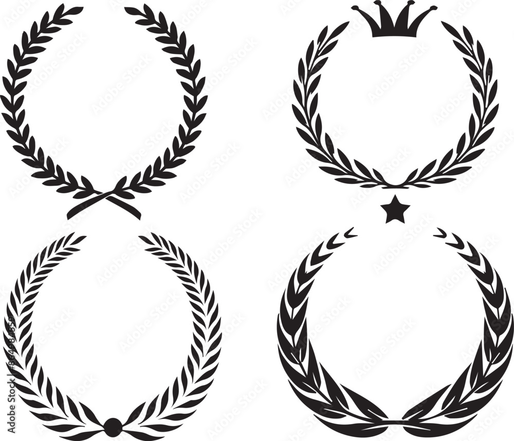Laurel Wreath vector art graphic resources, vector Element image design Laurel Wreath vector art graphic resources, vector Element image design