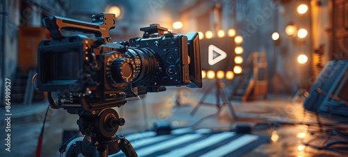 film production accessories video edit production concept, digital setting