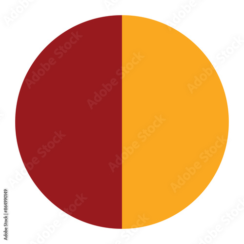 Circle badge Rome city flag button vector illustration isolated. Rome city flag symbol, capital town of Italy. Roundel Rome flag emblem banner.