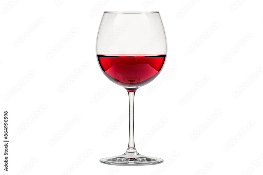 A glass with red wine isolated on white background, negative copy space. Rose wine splashing in glassware. A glass with red wine isolated on white background, negative copy space. Rose wine splashing in glassware.