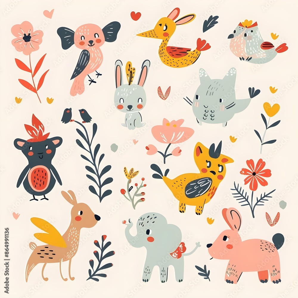 pattern with animals pattern with animals
