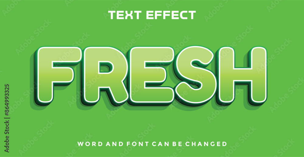 Fresh editable text effect Fresh editable text effect