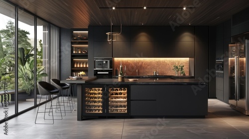 Minimalist Contemporary Kitchen  © Chhayny