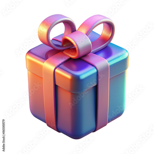 3D gift box icon 3D gift box symbol gift box photo