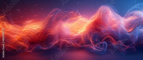  A mesmerizing image featuring swirling clouds of fiery red and cool blue smoke, blending together seamlessly against a dark background. Perfect for abstract and creative projects.