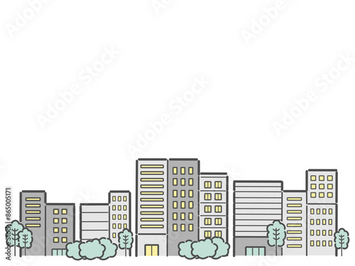 街並みのイラスト