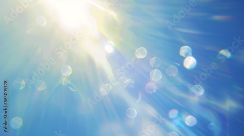 Yellow bokeh lights with su...