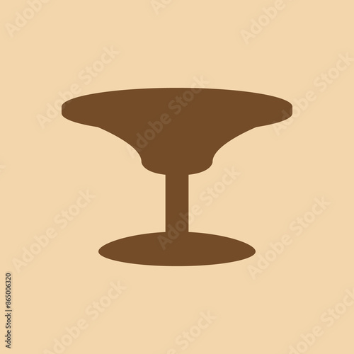 Wooden Table [illustration] photo