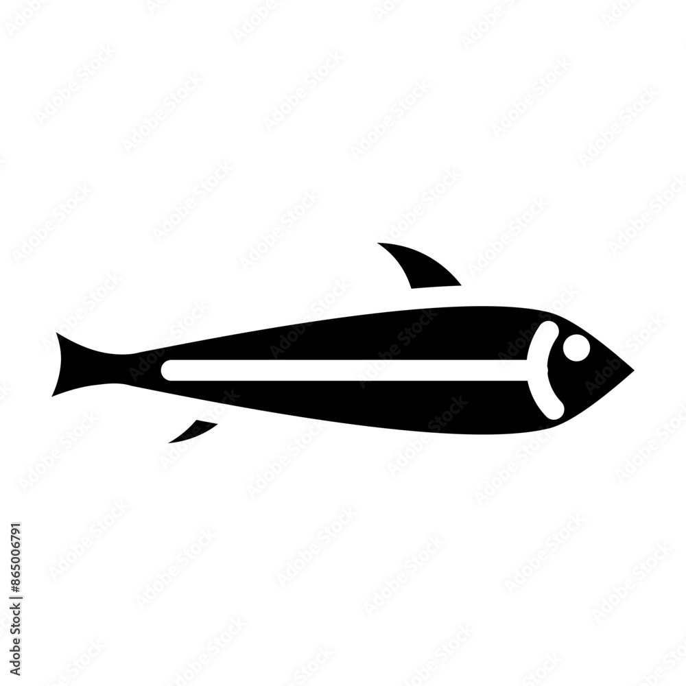 Salmon Vector Glyph Icon Design