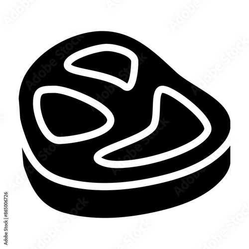 Beef Vector Glyph Icon Design