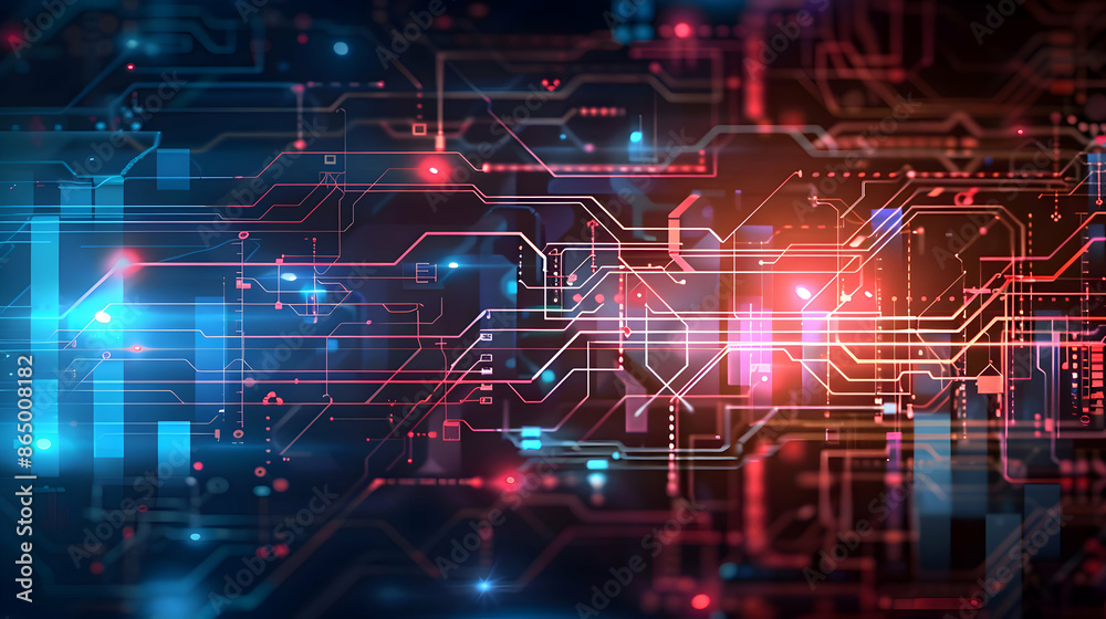 abstract circuit board with glowing digital technology background motherboard illustration,technology concept,generative ai abstract circuit board with glowing digital technology background motherboard illustration,technology concept,generative ai