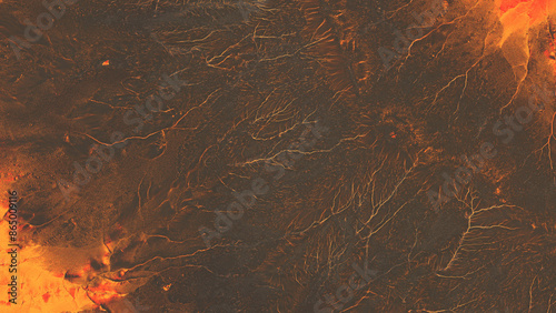 Volcanic lava landscape texture