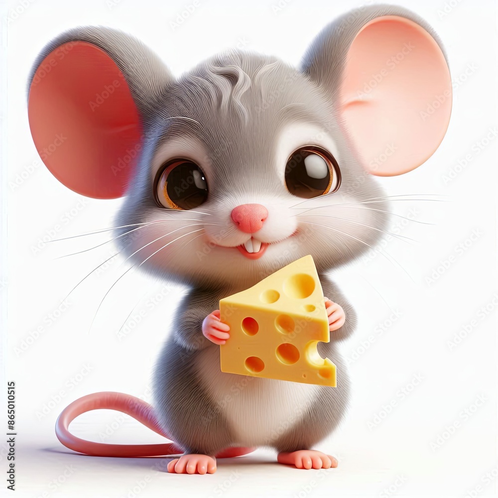 cute baby mouse holding cheese cartoon ,3d Generative AI
cute baby mouse holding cheese cartoon ,3d Generative AI