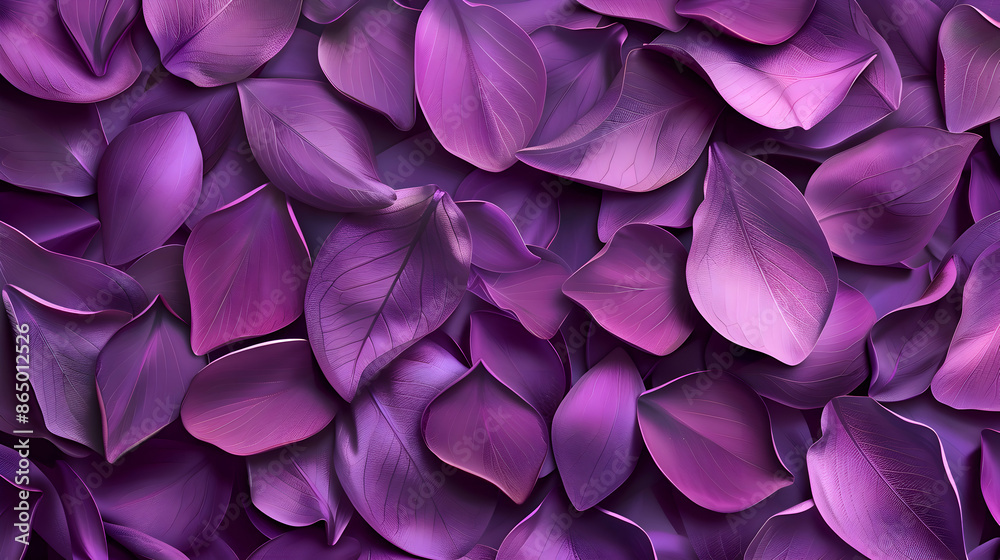 purple flowers with purple leaves background.generative ai purple flowers with purple leaves background.generative ai