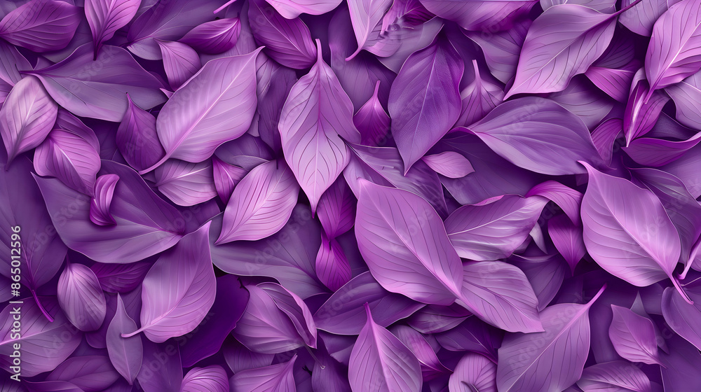 purple flowers with purple leaves background.generative ai purple flowers with purple leaves background.generative ai