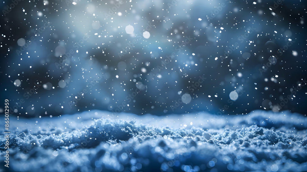 abstract winter christmas night baubles and blurred shiny lights sparkle background,bokeh lights falling snowflakes.generative ai abstract winter christmas night baubles and blurred shiny lights sparkle background,bokeh lights falling snowflakes.generative ai