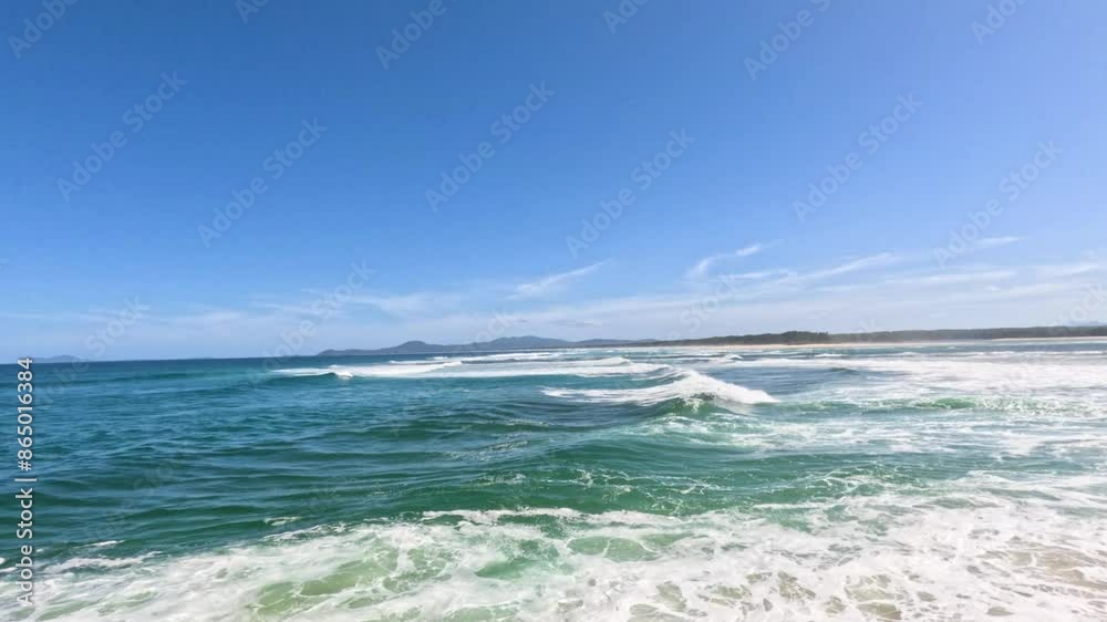 Waves Crashing on Nambucca Beach Waves Crashing on Nambucca Beach