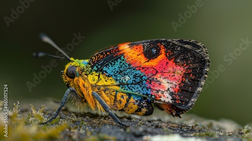 Small Butterfly with Colorful Wings