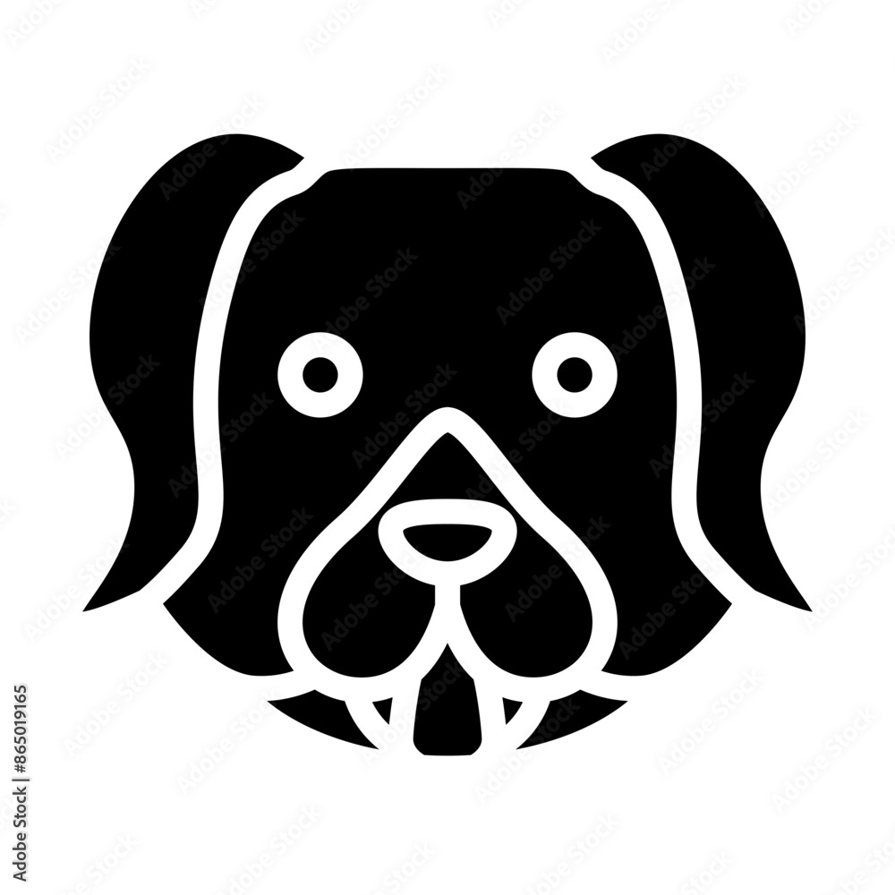 Dog Vector Glyph Icon Design Dog Vector Glyph Icon Design
