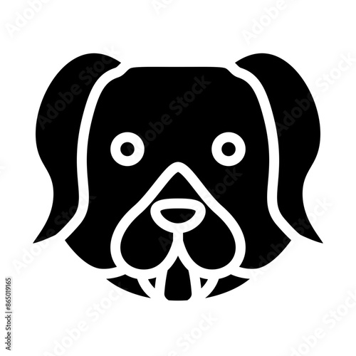 Dog Vector Glyph Icon Design