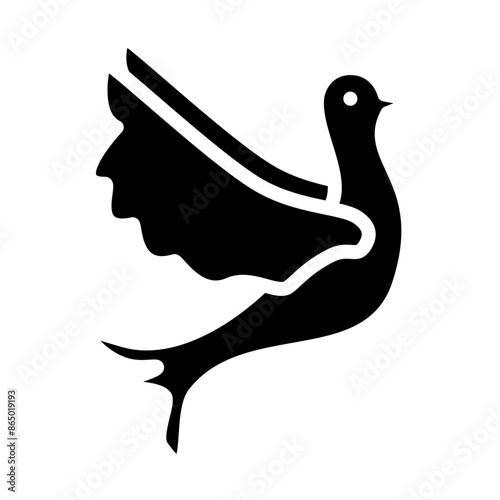 Pigeon Vector Glyph Icon Design