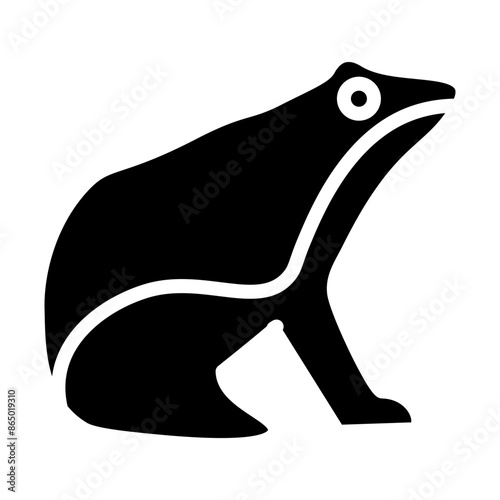Frog Vector Glyph Icon Design