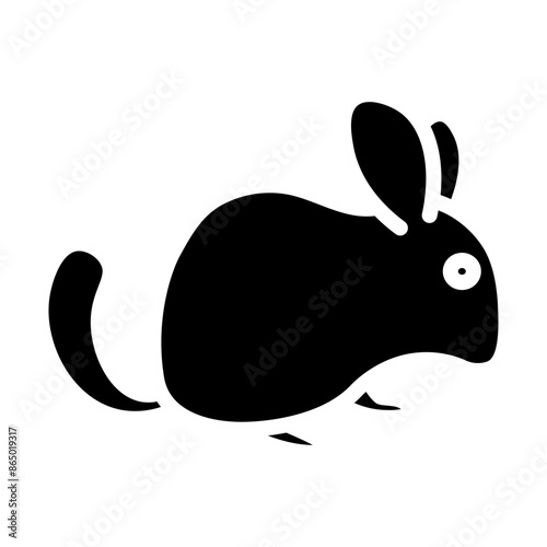 Chinchilla Vector Glyph Icon Design