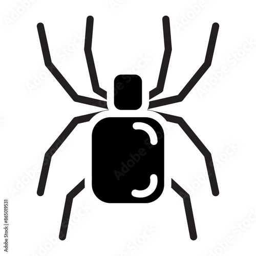 Tarantula Vector Glyph Icon Design