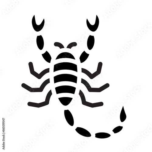 Scorpion Vector Glyph Icon Design