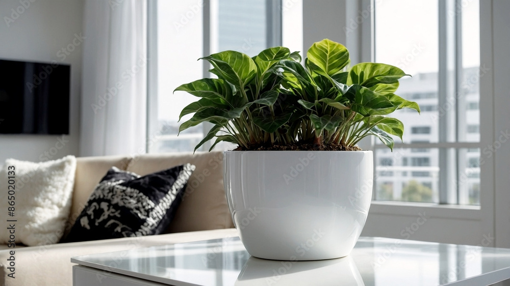 plants on a white plant pot in a condominium, growing plants in a Modern Condominium, eco, green plants, Nature in a City life, close-up plants in a white condominium. plants on a white plant pot in a condominium, growing plants in a Modern Condominium, eco, green plants, Nature in a City life, close-up plants in a white condominium.