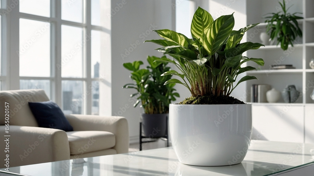 plants on a white plant pot in a condominium, growing plants in a Modern Condominium, eco, green plants, Nature in a City life, close-up plants in a white condominium. plants on a white plant pot in a condominium, growing plants in a Modern Condominium, eco, green plants, Nature in a City life, close-up plants in a white condominium.
