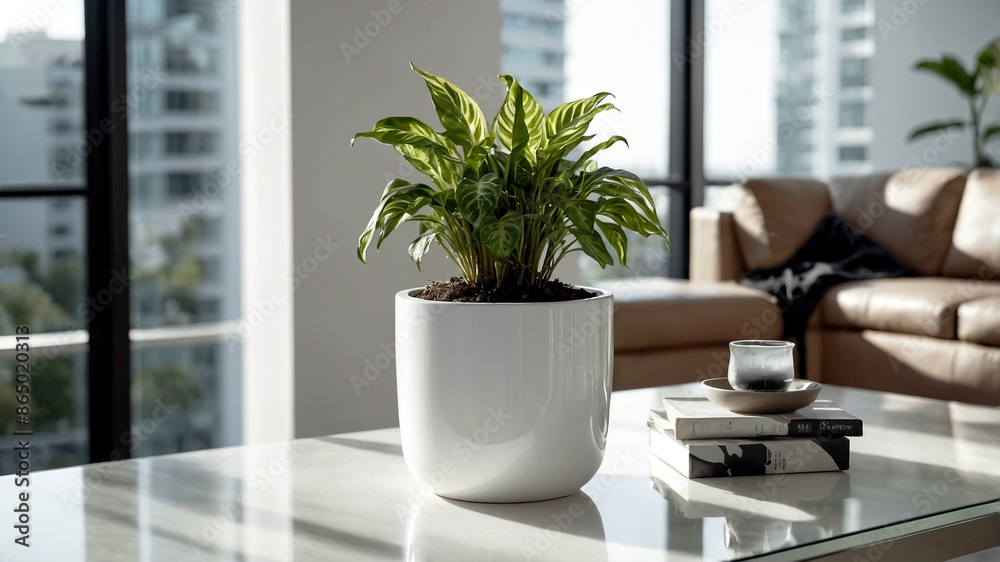 plants on a white plant pot in a condominium, growing plants in a Modern Condominium, eco, green plants, Nature in a City life, close-up plants in a white condominium. plants on a white plant pot in a condominium, growing plants in a Modern Condominium, eco, green plants, Nature in a City life, close-up plants in a white condominium.