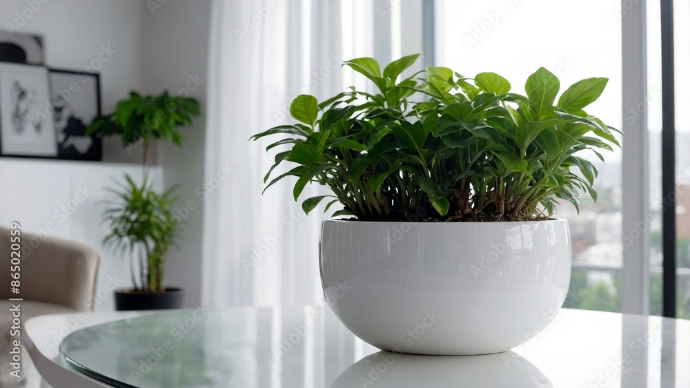 plants on a white plant pot in a condominium, growing plants in a Modern Condominium, eco, green plants, Nature in a City life, close-up plants in a white condominium. plants on a white plant pot in a condominium, growing plants in a Modern Condominium, eco, green plants, Nature in a City life, close-up plants in a white condominium.