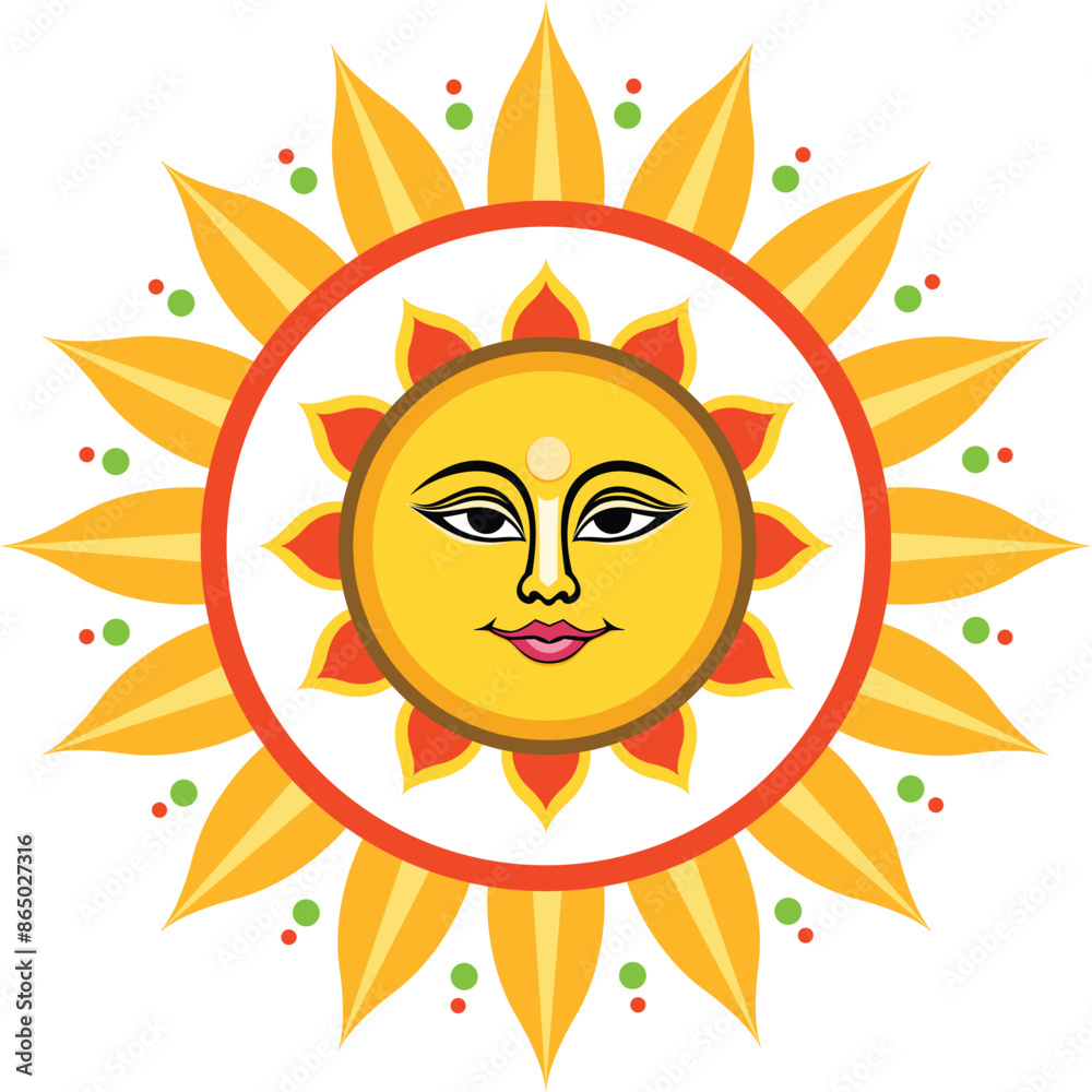 Traditional sinhala and tamil new tear sun in Sri Lanka ,Vector illustration art Traditional sinhala and tamil new tear sun in Sri Lanka ,Vector illustration art