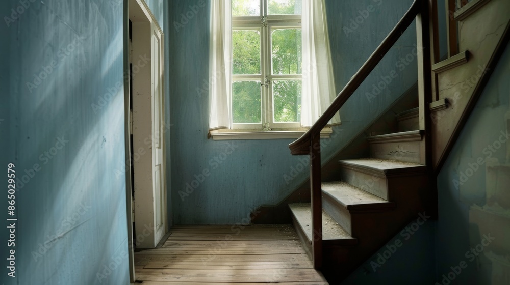 Obraz premium story of a struggling artist who inherits a dilapidated mansion from a distant relative.