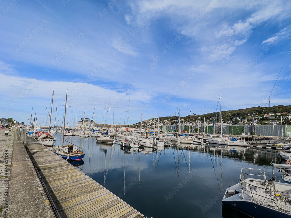 Fototapeta premium Fecamp Unveiled: Exploring the Enchanting Streets of the Old Village