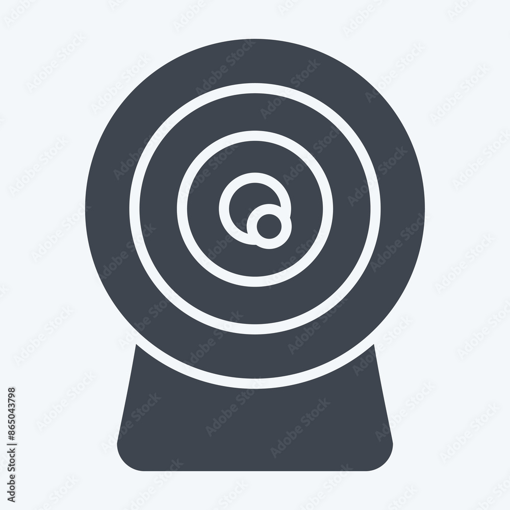 Icon Webcam. related to Office symbol. glyph style. simple design illustration Icon Webcam. related to Office symbol. glyph style. simple design illustration